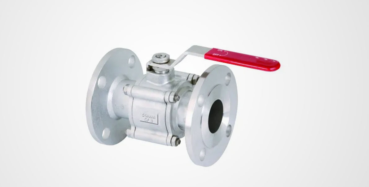I.C. Flanged Three Piece Ball Valve